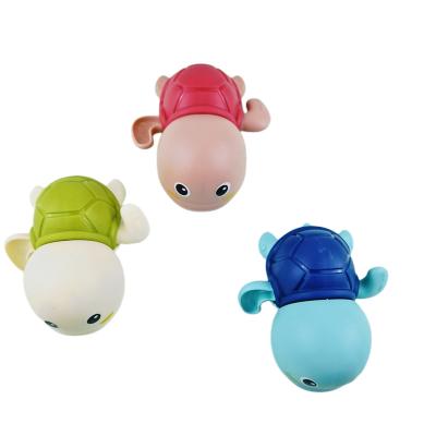 China Cognitive Floating Toy Hot Sales Summer Bathroom Floating Cute Swimming Turtle TPR Toys for sale