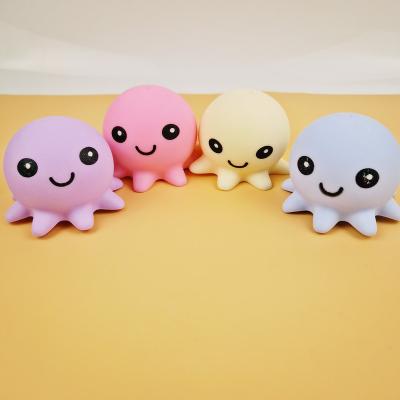 China Funny Anxiety Relife Toy Hot Selling Cute Soft Sensory Fidget Anxiety Reliever Octopus Squishy Toy for sale