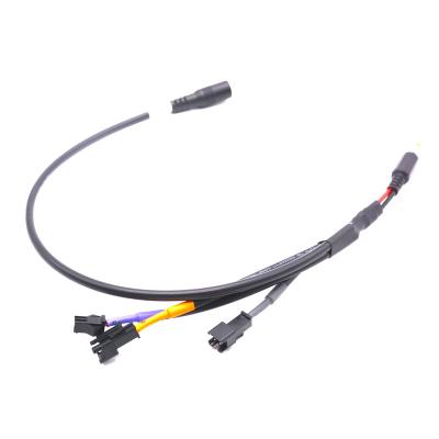 China Electronic Splitter SM2.5 Male And Female DC 5.5*2.1MM Male To Female Connector Custom Wire Harness for sale