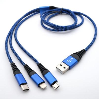 China Multi Function Mobile Phone Data Transfer Cable 3 Pin Micro USB Fast Charge 8 Type C In 1 USB Cable for sale