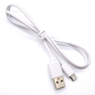 China MP3/MP4 Player Inventory 26AWG 2 Pins OD3.0mm 750mm 1A Power Charging USB AM To Micro B Type USB Cable For Android Phone for sale