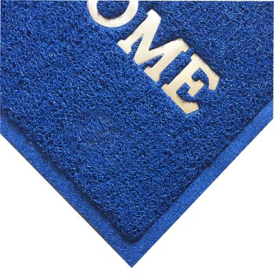 China Stain Resistant Modern Design PVC Coil Mat With Foam Backing Plastic Door Mat for sale