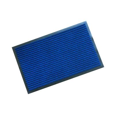 China Stain Resistant Hot Sales Bar Designs Polyester Dust PVC Backing Entry Door Mat for sale