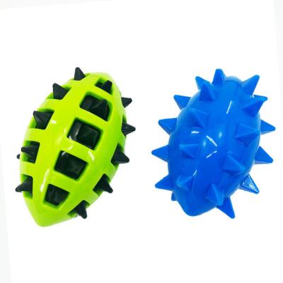 China Newest Viable Smart Bite Pet Toys Spike Toys Dog Spike Toothbrush Set Clean Chew Ball Toy For Dogs Aggressive Chewers for sale