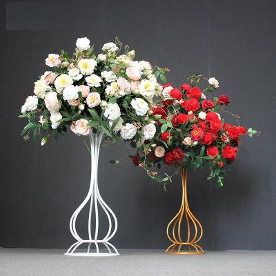 China INS Fdecoration Flower Stand Metal Simple Transparent Hydroponic Vases Nordic Cute/Decorative Iron Wrought Vase for sale