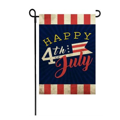 China Indoor Europe Goods And Decoration Home Outdoor Garden 4th Of July Flag Printing Banner Stake for sale