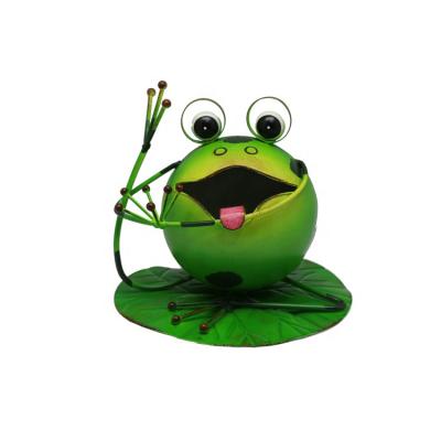 China Europe Handmade Metal Frog For Crafts Garden Insect Decoration Wholesale for sale