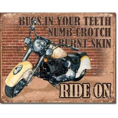 China Europe Customized 1981 Vintage New York Motorcycle Metal Tin Sign for sale