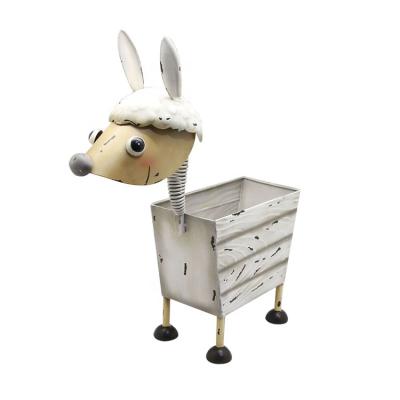 China Hot Selling Cute Amazon Garden Yard Planter/Decorative High End Outdoor Cute Animal Donkey Shaped Flower Pot for sale