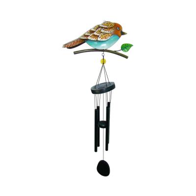 China Eco-friendly+waterproof Metal Tube Bird Melodic Wind Chime For Garden Hanging Decoration for sale