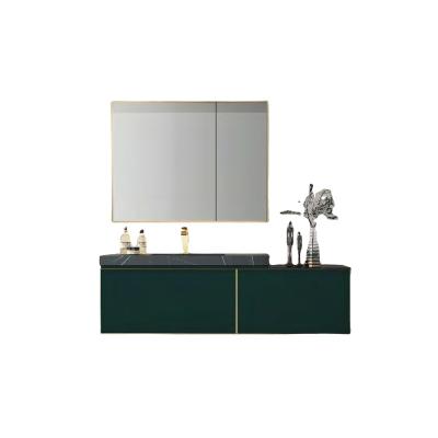 China Modern Modern Solid Wood Bathroom Vanity Type Cabinet Sets With Mirror for sale