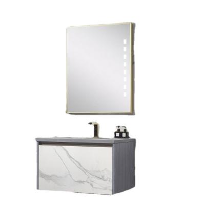 China Custom Made High Quality Modern Wall Mounted Bathroom Vanity Light Sink Bathroom Vanity for sale