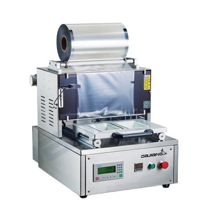 China DAJIANG DX-1 Semi-automatic Desktop Food Tray Sealing Machine CARD for sale