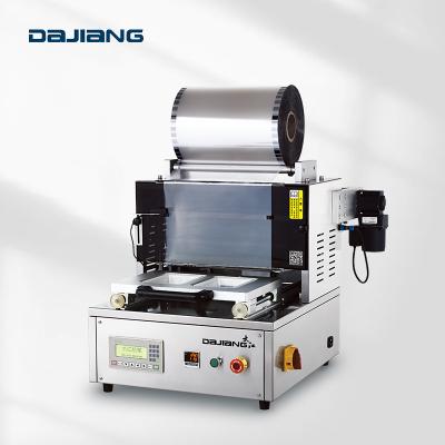 China DX-1 Food Atmosphere Packing Machine Takeaway Plastic Food Container Tray Sealing Machine for sale