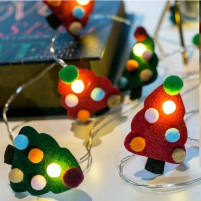 China Firmly On /Off New Style Pretty New Style Christmas Tree Lightchain Felt Reindeer String Lights Led Warm White For Holiday Xmas Home Decoration for sale