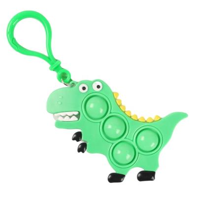 China Funny Eco-Friendly Relax Silicone Wiggle To Squeeze Key Chain Simple Wiggle Person Key Chain Charms Sensory Toy for sale