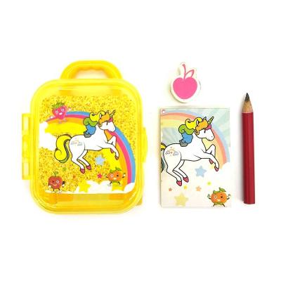 China Eco-friendly Trolley Case With Mini Notepad Pencil Eraser Set For Promotional Food Gifts Toys for sale