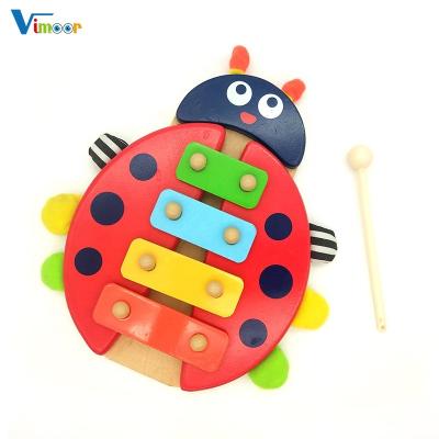 China Wooden Xylophone Toys Musical Instrument Hand Kick Piano Shown By Picture For Kids for sale