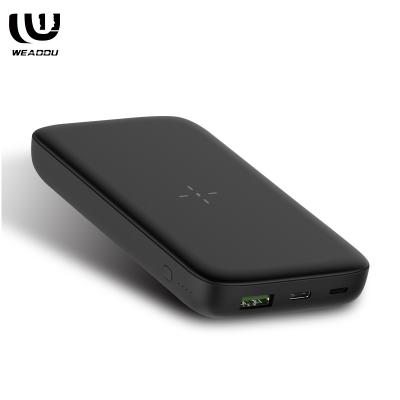 China PD 10000mah Slim High Quality Cordless Power Bank 12v Mini Portable Charging Pad for sale