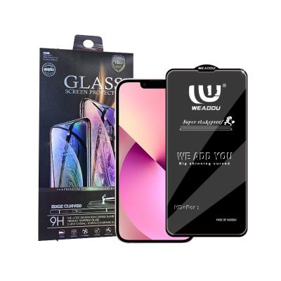 China Weaddu Full Glue Edge Phone Protector Screen Tempered Glass Screen Oleophobic Coating Protector For iPhone 13 for sale