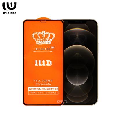 China Wholesale 111D Oleophobic Coating Phone Screen Protector For iphone 12 max mini pro 12 tempered glass screen protector for sale