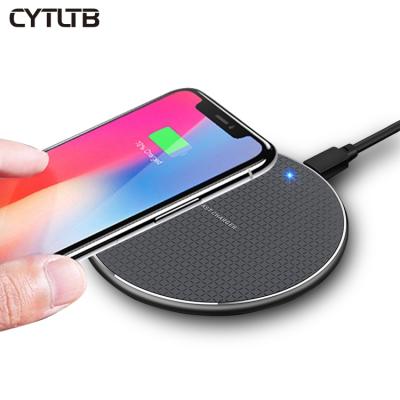 China 10W Fast Charging Portable Wireless Charging Private Label 10w Qi Fast Wireless Charger Pad Smart Mobile Phone Wireless Charger Qi Pad for sale