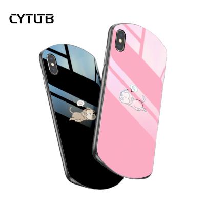 China Smartphone Shockproof Sublimation Shield Glass Designers Phone Cell Phone Case For iPhone X Xs for sale