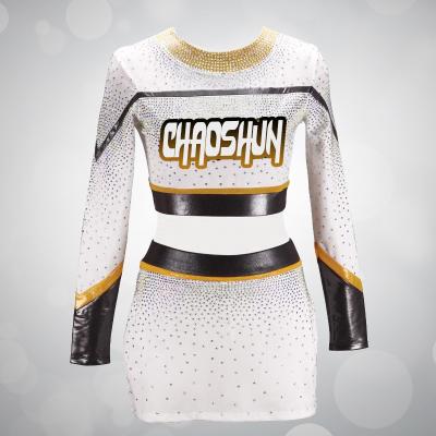 China Wicking Women's Competition Cheerleader Costume Cheerleading Uniforms All-Star Dance Uniforms Long Sleeves for sale