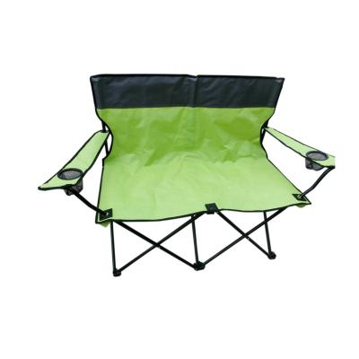 China Two Seat 600D Comfortable Oxford Outdoor Beach Chair Loveseat Beach Chair Easy-Carry Twin Chair With Carry Bag for sale