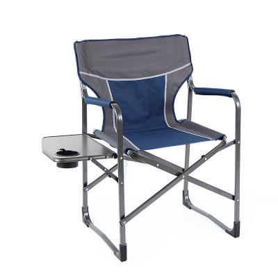 China Outdoor Steel Camping Director Chair Makeup Chairs Director Easy-carry Luxury Camping Chair for sale