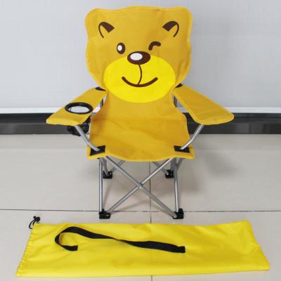 China Mini Folding Chair Outdoor Camping Kids Easy-Carrying Sitting Beach Chairs With Armrest Lion for sale