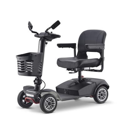 China Unisex Medical Electric Mobility Scooter 4 Drive Compact Travel Scooter, Four Wheel, Black for sale