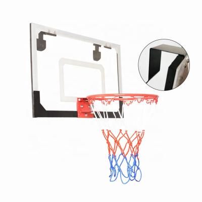 China 45*30cm Modern Wall Mounted Transparent PVC Backboard And 22cm Diameter Basket Rim for sale