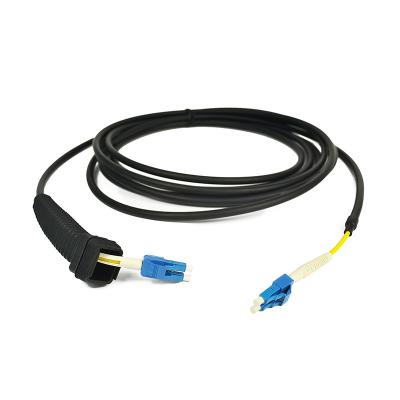 China 5.0mm Duplex LC CPRI Cable de fibra óptica para exteriores con botella NSN en venta