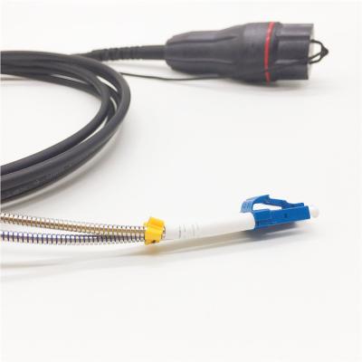 China Fullaxs-LC Outdoor Armoured Fibre Optic Cable IP67 Waterproof Fiber Patch Cord for sale