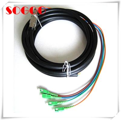 China 5G Waterproof Fiber Optic Cable With SC UPC Connector With Good Stability for sale