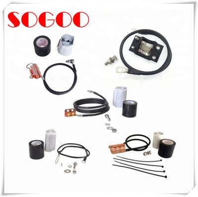 China Feeder Buckle cable Grounding Kit With 3M Weatherproof Tape For 7/8'' coax Cable for sale