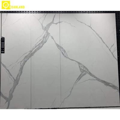 China Large Factory Modern White Wall Tile Agglomerated Stone Agglomerated Stone Marble for sale