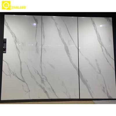 China Factory Modern Large White Wall Tile Agglomerated Stone Wall Stone for sale