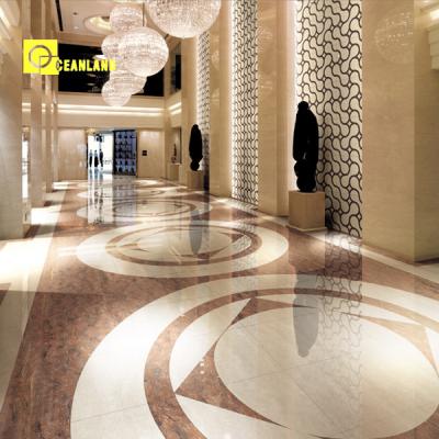 China Polished Porcelain 600*600mm India Stone Look Vitrified Hotel Floor Tile for sale