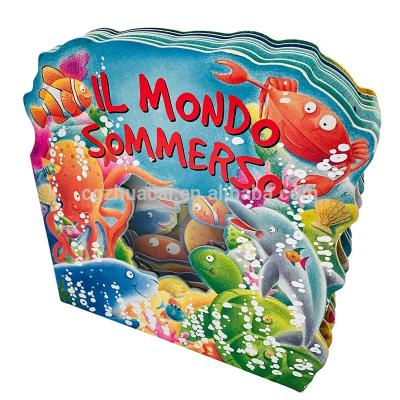 China paper & Cardboard Cartoon Panels Kids Board Book Printing For Kids Glossy Lamination Custom Shaped for sale