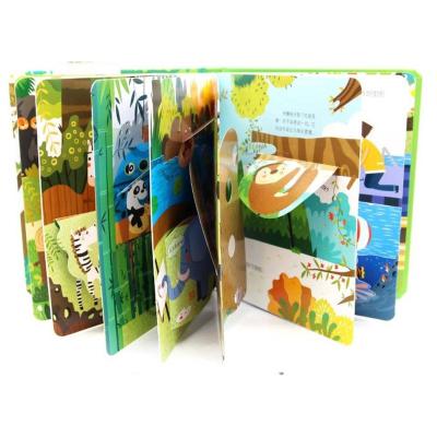 China paper & Attractive Cardboard Children's Book in Forest Elements Pop Up 3 Dimensional Books for sale