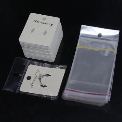 China Morden Jewelry Display&Packaging 100pcs Lot Customized Logo For Rings Packaging Card for sale