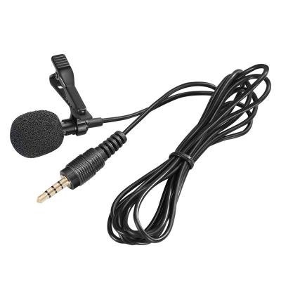 China Universal 3.5mm Mini Portable Lapel Collar Mic Gooseneck Microphone Lapel Microphone Lavalier Capacitive Wireless Cable Microphone for sale