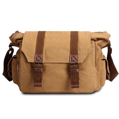 China Professional Retro Waxed Bag Camera Bag DSLR Messenger Shoulder Sling Canvas Camera Outdoor Photography Retro Bag for sale