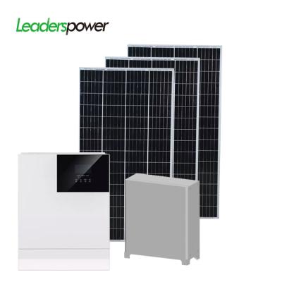 China 3000w 5000w 6000w 8000w 10kw Home Hybrid Solar Inverter with MPPT Solar Charge Controller Solar Energy System for sale