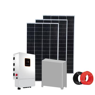 China Home ON Grid Solar Power System Full Set 10Kw 12KW 15KW 20KW 30KW Solar Panel Solar System for sale