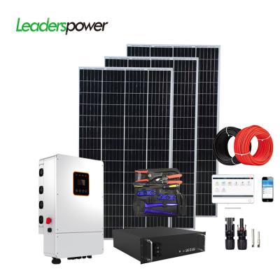 China New Arrival 5KW 10KW 15KW 20KW 25KW 30KW Home Solar Panel System For Houses 220V Storage System Solar Energy Kits Grow for sale