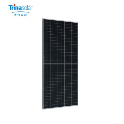 China All Black Trina 500W 460w 470w 480w Solar Panel With Back View Black Sheet High Efficiency Solar Panels OEM Orders 210mmx210mm for sale