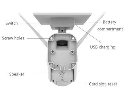 China Built-in Siren Nisec2 Siren MP Camara Outdoor Wifi Waterproof Wireless IP Camera for sale